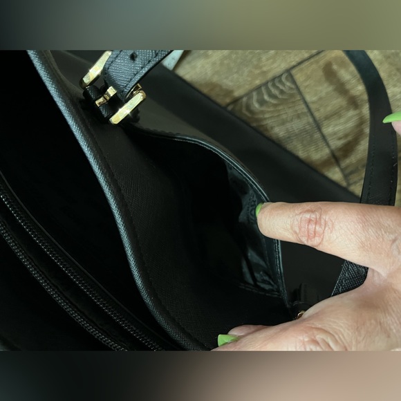 Micheal Kors large black leather shoulder tote bag - Picture 11 of 16